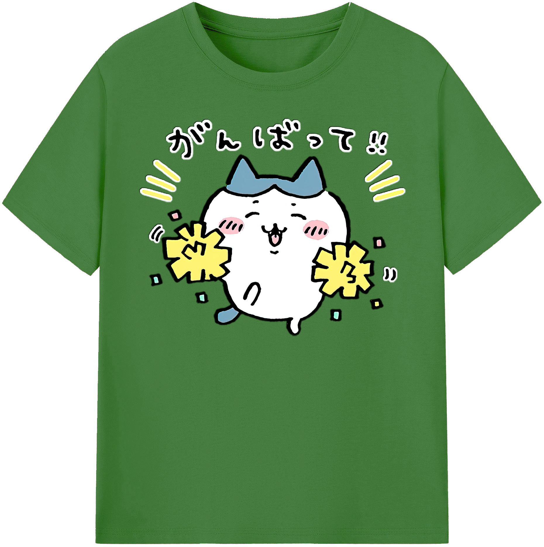 （画像用） ちいかわ ハチワレ Chii-kawa hachiware レディースカジュアルプリントTシャツ（綿100％）